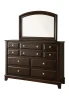 Furniture of America - Litchville Mirror in Brown Cherry