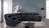 Furniture of America - Braylee Power Sectional in Dark Navy