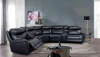 Furniture of America - Braylee Power Sectional in Dark Navy