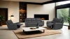 Furniture of America - Demetrius Power Sofa in Dark Gray