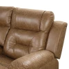 Furniture of America - Ezekius Manual Sectional in Brown