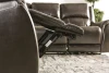 Furniture of America - Gorgius Power Sectional in Espresso