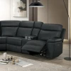 Furniture of America - Oliverus - Power Sectional, Black
