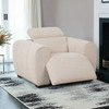 Furniture of America - Thaddea Power Recliner in Wide Round Track Arms w/ Pillow Top