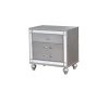 Furniture of America - Brachium Nightstand in Silver