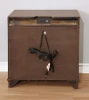 Furniture of America - Brandt Nightstand w/ USB in Brown Cherry