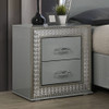 Furniture of America - Cassiopeia Nightstand in Metallic Gray