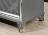 Furniture of America - Emmeline Nightstand w/ USB in Silver