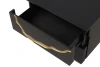 Furniture of America - Goldsberg Nightstand in Black/Gold