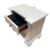 Furniture of America - Promenade Nightstand w/ Hidden Drawer USB A-C in Wire Brushed White