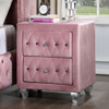 Furniture of America - Zohar Nightstand in Pink