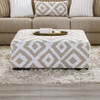 Furniture of America - Loughlin Ottoman in Light Brown/Ivory