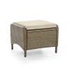 Furniture of America - Mackay Ottoman Set of 2 in Beige/Natural Teak
