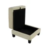 Furniture of America - Moretaine Storage Ottoman in Beige