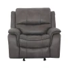 Furniture of America - Henricus Glider Recliner in Dark Gray