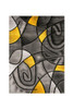 Furniture of America - Sivas 8' X 10' Area Rug in Charcoal Yellow