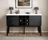 Furniture of America - Shildon Server in Black/White