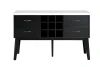 Furniture of America - Shildon Server in Black/White