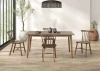 Furniture of America - Beale - 5 Pc. Dining Table Set, Walnut - FM3100WN-T-5PC