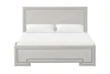 Furniture of America - Basilone 5 Pc. Queen Bedroom Set w/ Chest in Rustic White - FM7440WH-Q-5PC-CHEST