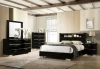 Furniture of America - Carlie 5 Pc. Queen Bedroom Set w/ Chest in Black/Chrome