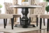 Furniture of America - Elfredo 5 Pc. Round Dining Table Set in White/Antique Black