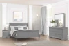 Furniture of America - Louis Philippe - 3 Pc. Queen Bedroom Set - Gray