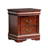 Furniture of America - Louis Philippe - 4 Pc. Queen Bedroom Set w/ 2NS - Dark Cherry -