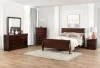 Furniture of America - Louis Philippe 5 Pc. Queen Bedroom Set w/ Chest in Dark Cherry