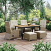 Furniture of America - Mackay - 6 Pc. Patio Dining Set w/ 2 Ottomans