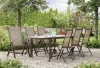 Furniture of America - Monza 7 Pc. Dining Table Set in Gun Metal/Gray