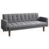 Mid Century Modern Tufted Sofa Bed Grey