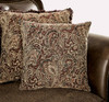 Rolled Arms Vintage Dark Cherry/Brown Loveseat