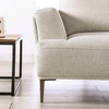 Modern Retro Beige Chenille  Sectional Sofa Right Arm Facing Chaise