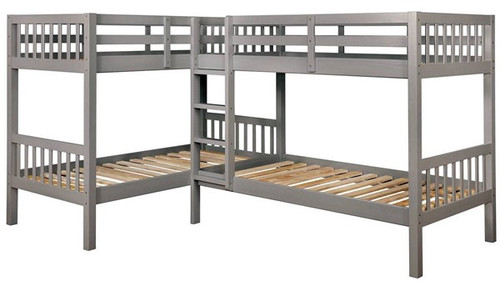 Marquette Twin Quadruple Bunk Bed with Trundle