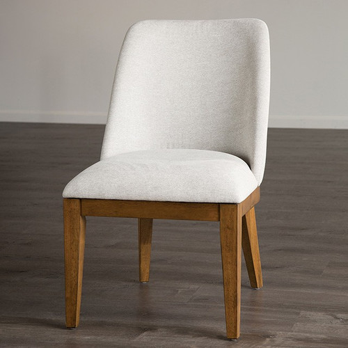 Wingback Chestnut/White Set of 2 Side Chairs