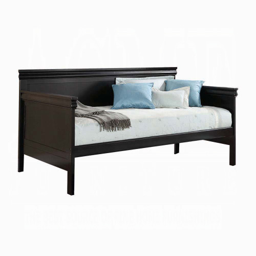 Louis Inspired Black Finish Twin Size Daybed