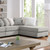 Leandra Light Gray Contemporary Couch Sofa Sectional