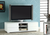 White Lacquer Modern Console TV Stand