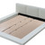King Size Bed Frame Christie Low Profile High Gloss White