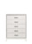 Haiden White Wood 5-Drawer Chest