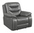 Tufted Charcoal Upholstered Power Chair Recliner