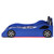 Twin LED Car Bed Blue