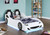 Cruiser Twin LED Car Bed White