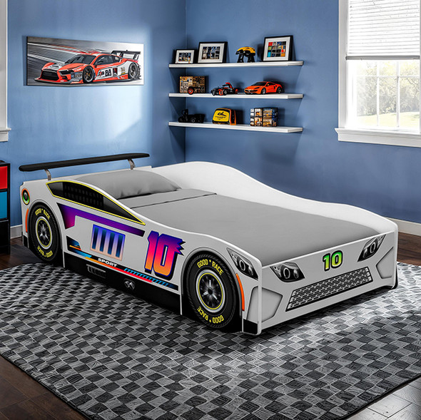 Twin Size Karsten Race Car Design Bed Frame