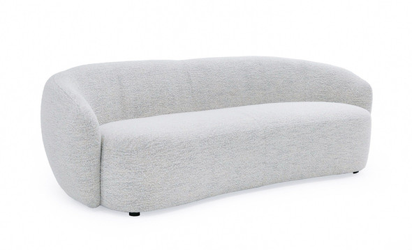 Omaha Modern Off White Fabric Couch Sofa