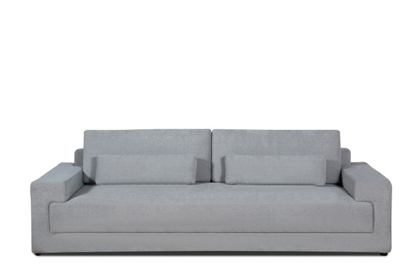 Casa Loki Modern Grey Fabric 4-Seat Couch Sofa