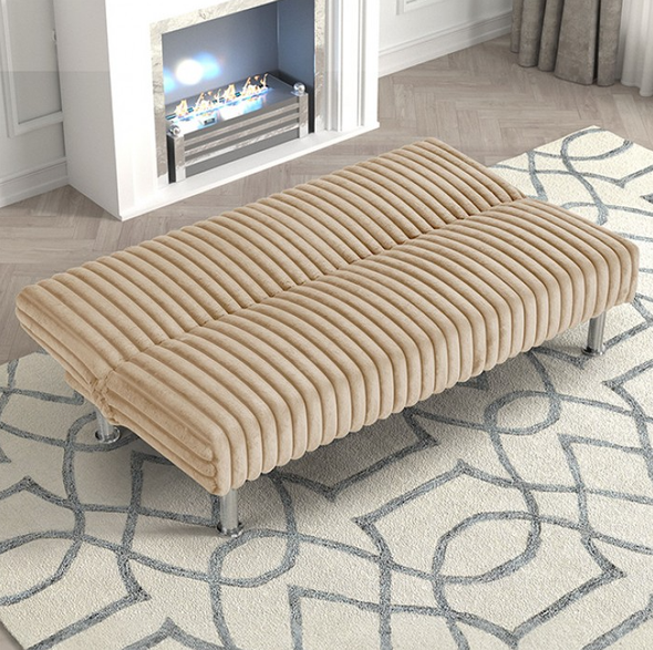 Furniture of America Taupe Couch Sofa Futon Sofa Bed FM2903TP