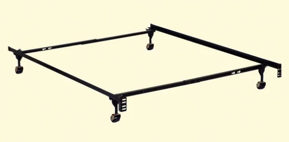 Furniture of America - Framos Twin/Full Adjustable Frame (4 Legs) in Black