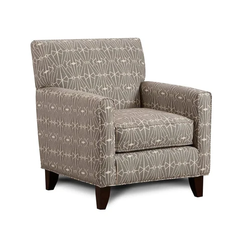 Furniture of America - Parker Chair in Gray/Pattern
